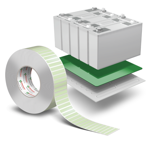 Das Wärmemanagement in EV-Batterien wird durch Lohmanns neues thermisch leitfähiges Klebebandsortiment mit einer Wärmeleitfähigkeit von bis zu 2 WmK erleichtert. .png